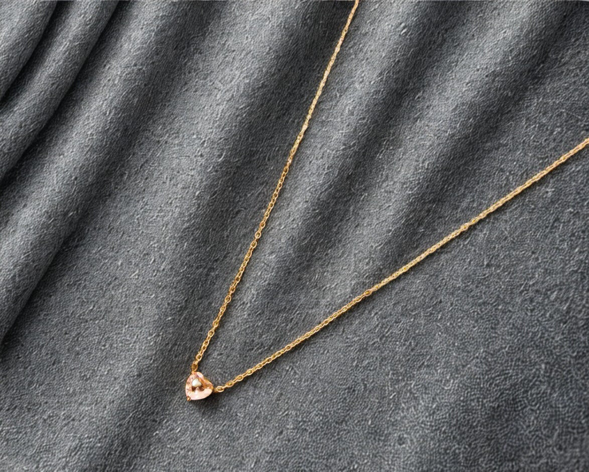 Birthstone Heart Necklaces