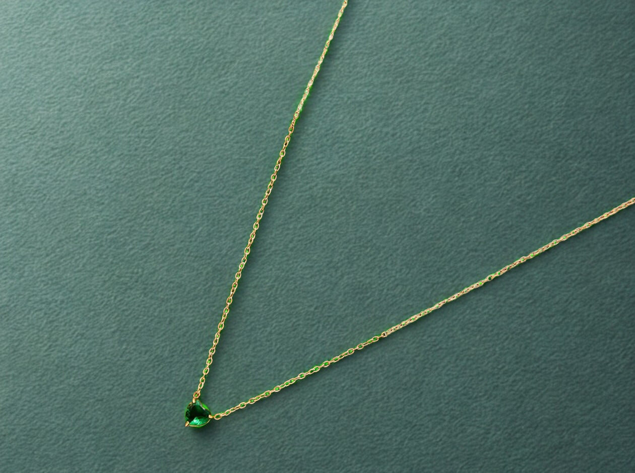 Birthstone Heart Necklaces