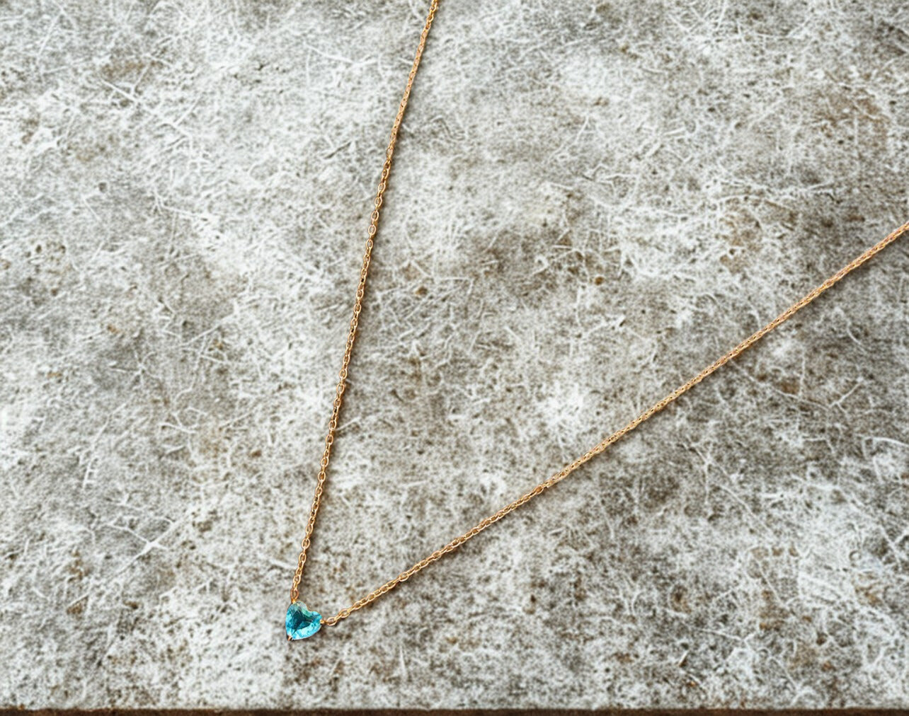 Birthstone Heart Necklaces