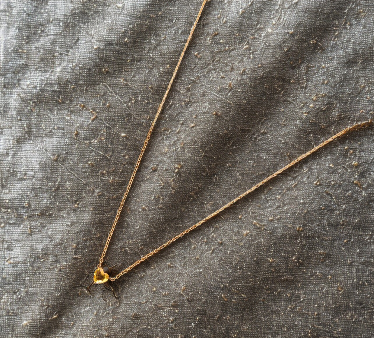 Birthstone Heart Necklaces