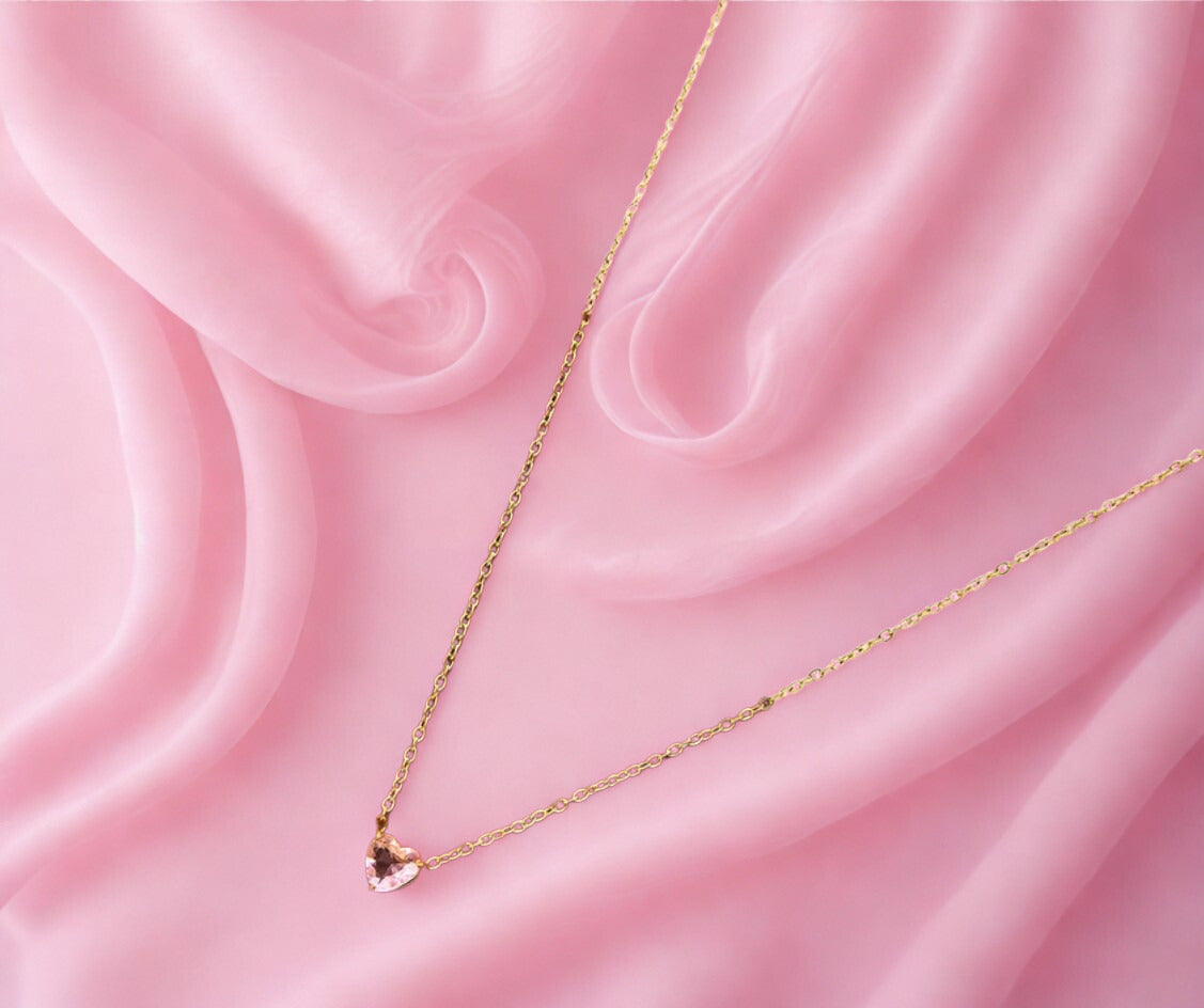 Birthstone Heart Necklaces