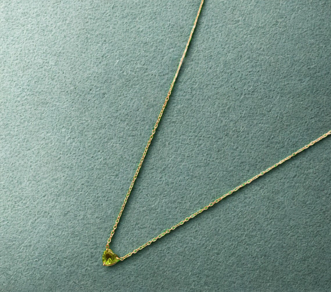 Birthstone Heart Necklaces